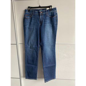 NWT LOFT Light Blue Curvy Straight Jeans